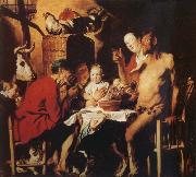 Jacob Jordaens, The Satyr and the Farmer's Family